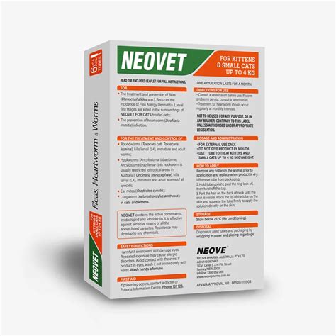 Neovet For Kittens And Small Cats Up To 4kg Australian Veterinary
