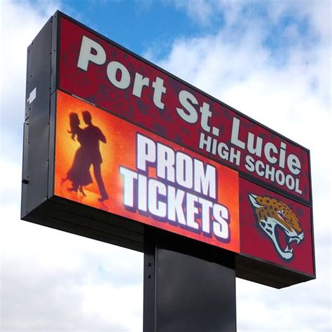 School Sign For Port St Lucie High School Port St Lucie Fl