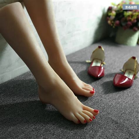 silicone sex toys for men 36 female fake feet feet fetish female foot model in sex dolls from