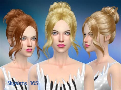 Sims 4 Hairs Butterflysims Hair 165c By Skysims