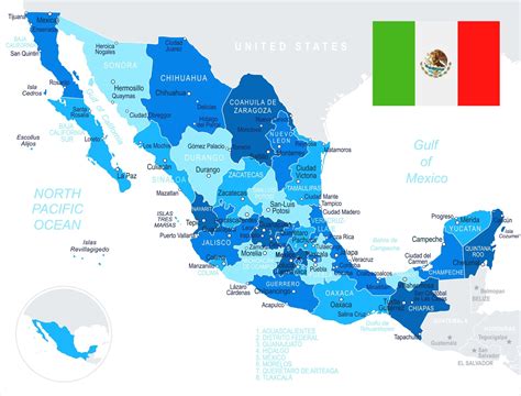 Mapa De Mexico Nuevo Mapa Detallado Politico Estados Individuales Images