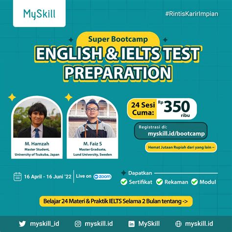 Myskill Si Paling Belajar 💎 On Twitter 🌟 Super Bootcamp English And Toefl Test 🌟 24 Sesi