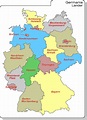 Germania Regioni Mappa