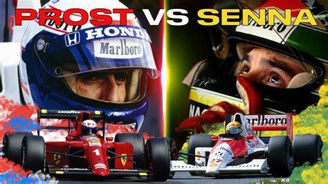 Ayrton Senna Vs Alain Prost The Battle Of Titans Youtube