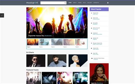 12 Joomla Music Templates For Music Artist Band And Company Sites