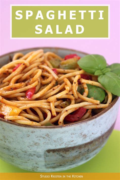Cold Spaghetti Salad Recipe Spaghetti Salad Cold Spaghetti Salad
