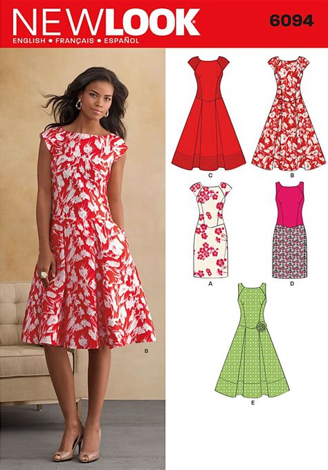 New Look 6094 Dress Dress Sewing Patterns Sewing Dresses Dress