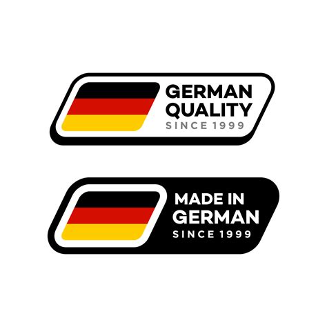 Made In Germany Labels Set German Quality Mark Sticker Vector Icon