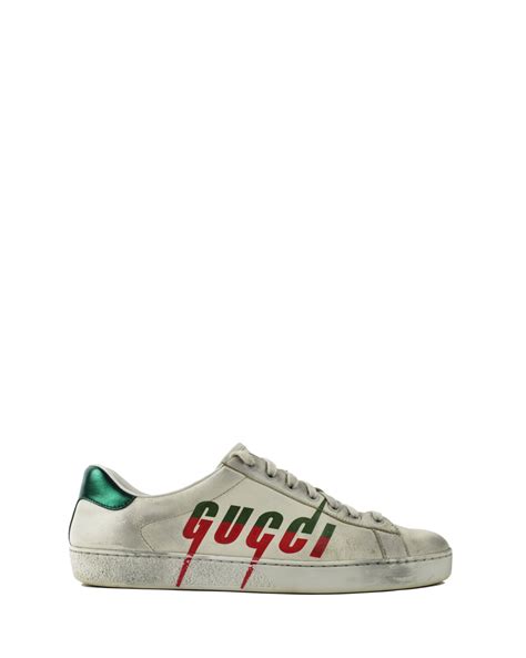 Gucci Gucci Distressed Logo Sneakers Grailed