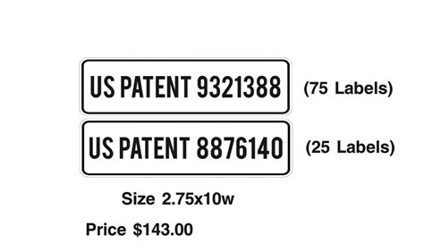 Us Patent Labels Hoosierdecal