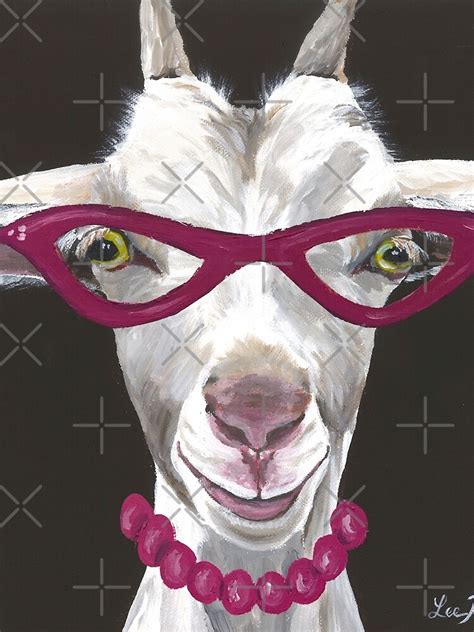 Funny Goat Art Goat In Glasses Art Sleeveless Top For Sale By