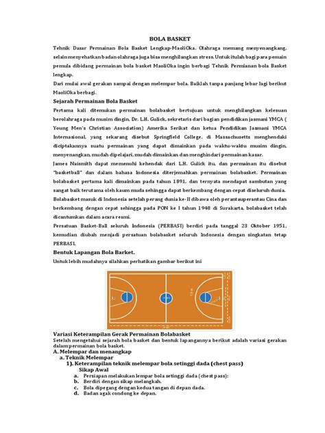 Jawabannya c aku dah liat di bukuku. Keterampilan Gerak Dalam Permainan Bola Basket Adalah - Berbagai Permainan