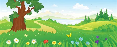 Royalty Free Beautiful Spring Scenery Clip Art Clip Art Vector Images
