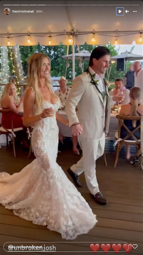 Christina Hall And Josh Hall Celebrate Wedding With Intimate Maui Ceremony An Amazing Night