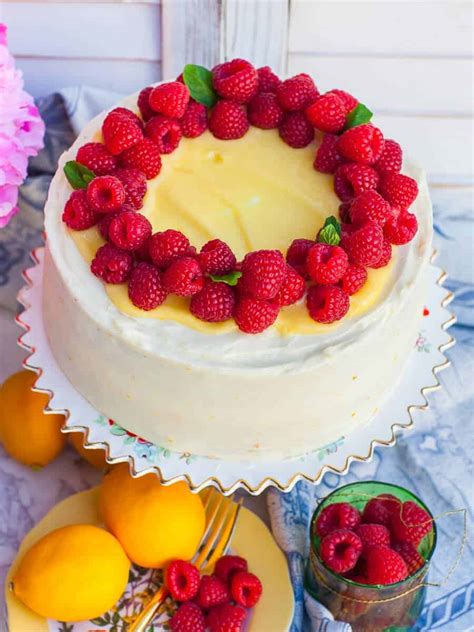 Lemon Raspberry Cake Recipe Video Tatyanas Everyday Food