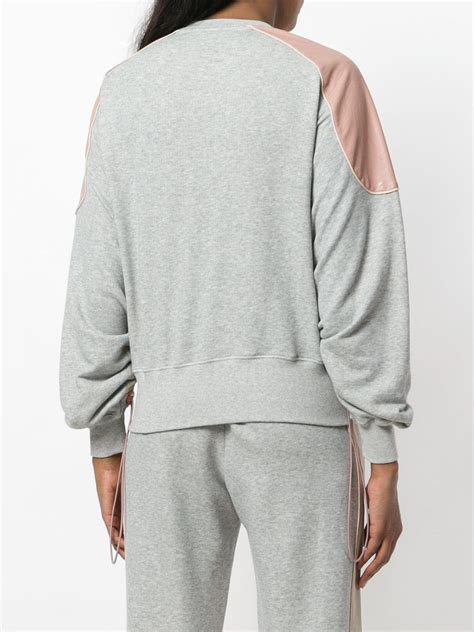Stella Mccartney Ruched Sleeve Sweatshirt Farfetch Com Lookastic