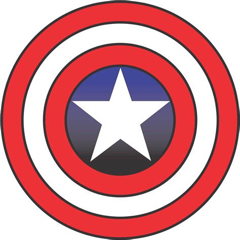 Download Captain America Logo Vector Fictional Superhero~ Format