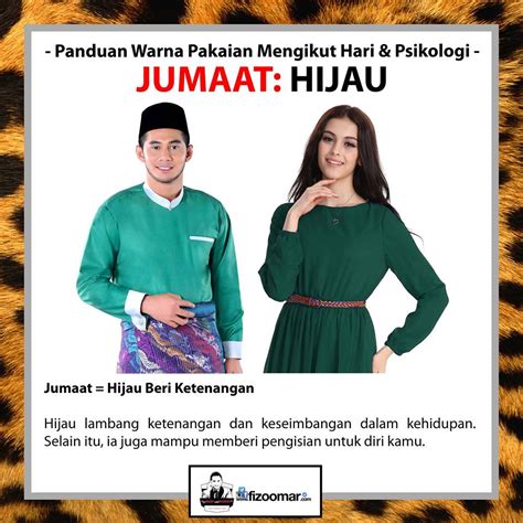 Adakah anda seorang yang memilih warna tertentu mengikut mood anda? Tips | Mulakan Jumaat anda dengan pakaian warna hijau ...