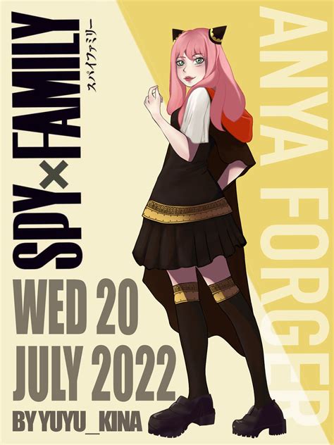 Teenage Babe Adult Adult Anya Forger From Spy X Family Fan Art Made By Yuyu Kina Poster