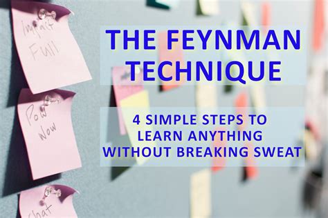 Feynman Technique Study Using Feynman Method Of Learning