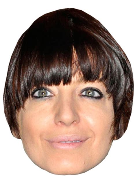 Claudia Winkleman Vip Celebrity Cardboard Cutout Face Mask