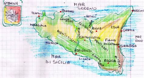 Geografia Le Regioni Ditalia La Sicilia Spiegazioni E Prova Di