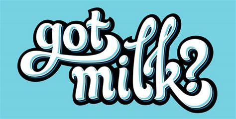 Got Milk Logo Font