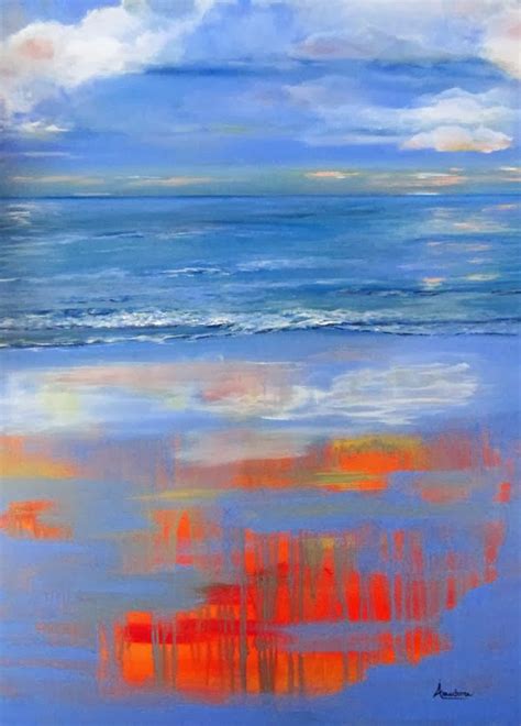 Arrachme Contemporary Art Original Contemporary Seascape Painting