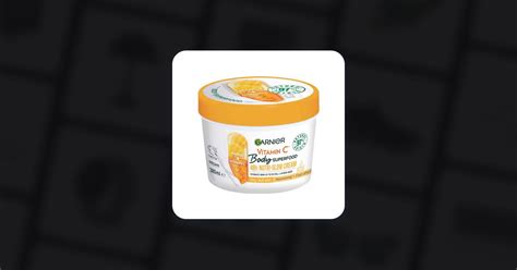 Garnier Body Superfood Nutri Glow Body Cream Vitamin C Mango 380ml