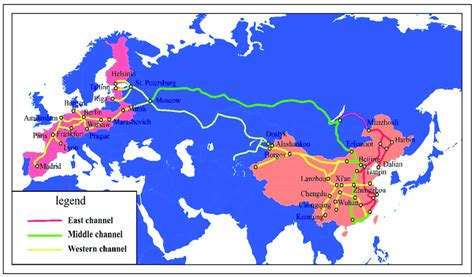China Railway Express Map