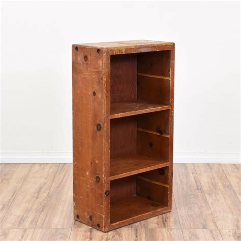 This Rustic Bookcase Is Featured In A Solid Wood With A Distressed Pine