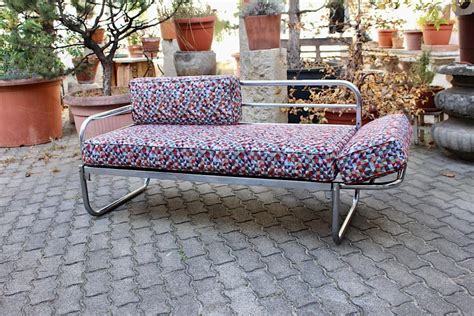 Art Deco Bauhaus Vintage Chromed Tube Metal Sofa Daybed Franz Singer 1920s For Sale At 1stdibs