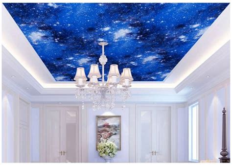 Universe Starry Sky Wallpaper Ceiling 3d Bedroom Planet Dream Pattern