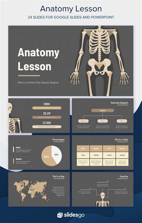 Anatomy Lesson Free Template In 2020 Powerpoint Design Templates Powerpoint Chart Templates