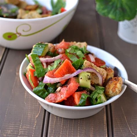 Greek Panzanella Bread Salad Recipe By Pavani Cookeatshare