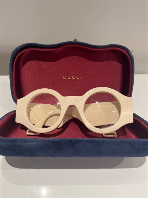 gucci gucci 47mm round sunglasses grailed