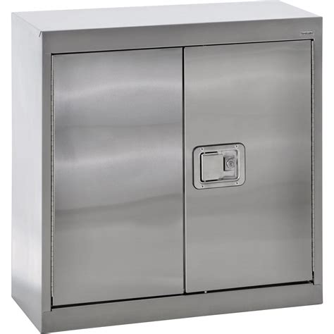 Cameras, computers, gadgets, ipads, drones, home entertainment Sandusky Buddy Stainless Steel Wall Cabinet — 30in.W x ...
