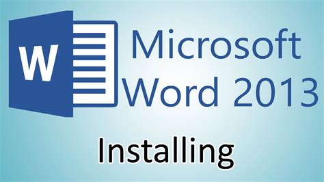 Microsoft Word 2013 Tutorial Installing Youtube