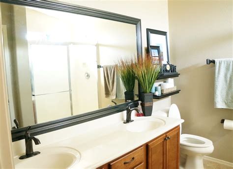 It's really an easy diy project that can easily elevate your bathroom without a lot of money or a lot of effort. How to Frame a Mirror - DIY Bathroom Mirror Frames ...