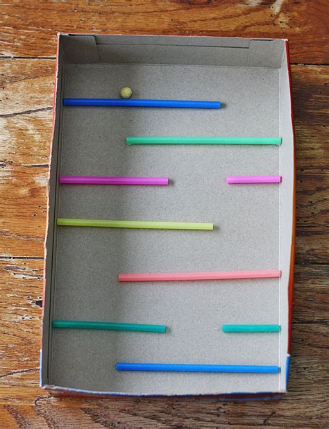 A Simple Cereal Box Maze Is Perfect For A Preschooler Practicing Fine