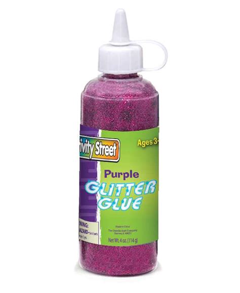 Glitter Glue 4 Oz Purple