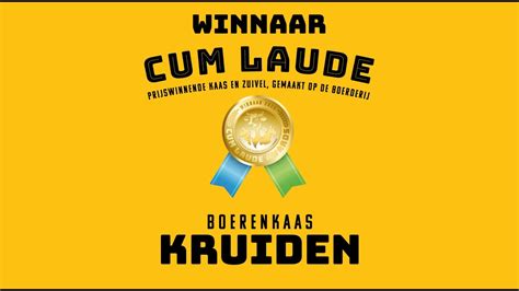 Cum Laude Awards 2020 Kruiden Boerenkaas YouTube