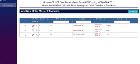 Asp Net Core Crud Using Blazor And Entity Framework