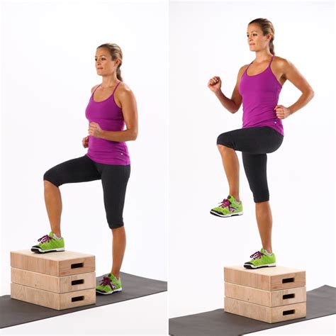 Circuit One Step Ups Full Body Circuit Workout To Strengthen Legs