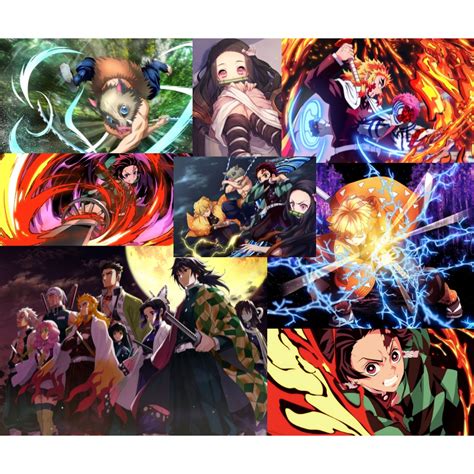 Demon Slayer Hd Poster A4 Size Shopee Philippines