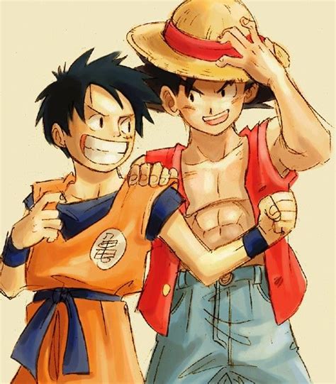 Luffy And Goku Rufy Goku Akira