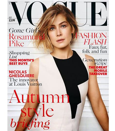 Rosamund Pike Covers British Vogues October Issue My Fashion Life