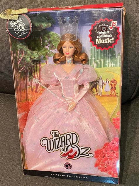 The Wizard Of Oz Glinda The Good Witch Barbie Doll 50th Anniversary Musical New Ebay