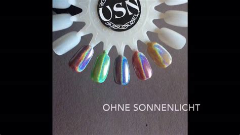 Erstrahlte auch schon früher in regenbogenfarben: Fancy Holographic Powder US Nails Arena Holo Pulver ...