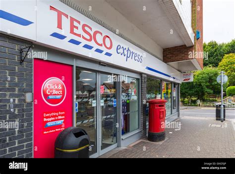 Tesco Express Store Front In The Uk Stock Photo Alamy